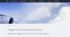 Desktop Screenshot of fliegen-ohne-ohrenschmerzen.de